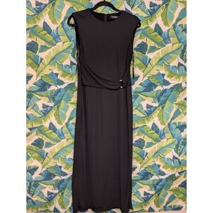 Lauren Ralph Lauren Black Sleeveless Maxi Dress‎ Formal Occasion Size 2 NWT